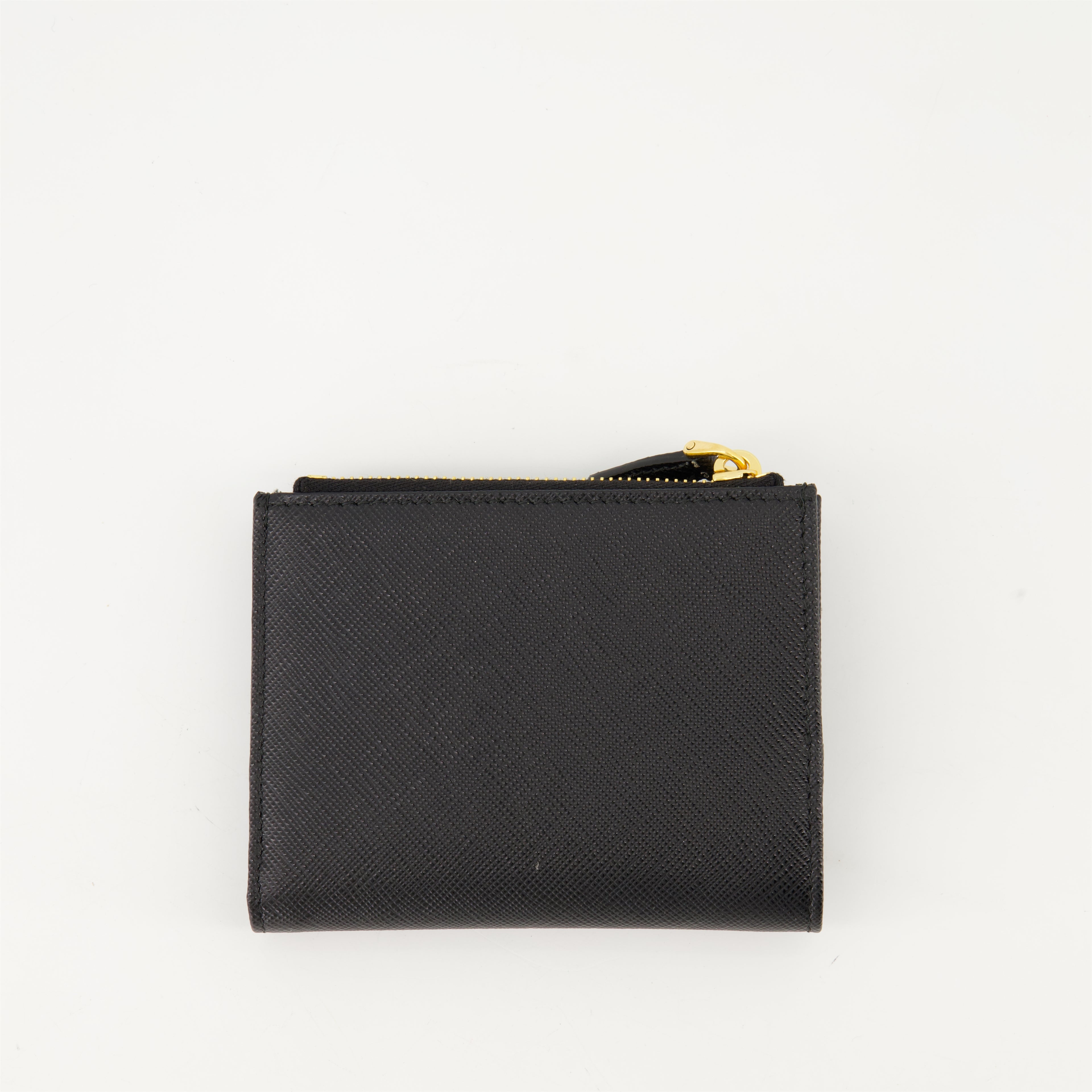 Petite maroquinerie Portefeuille Saffiano Prada Noir Femme