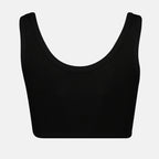 Top Bra con Logo Prada Nero Femme