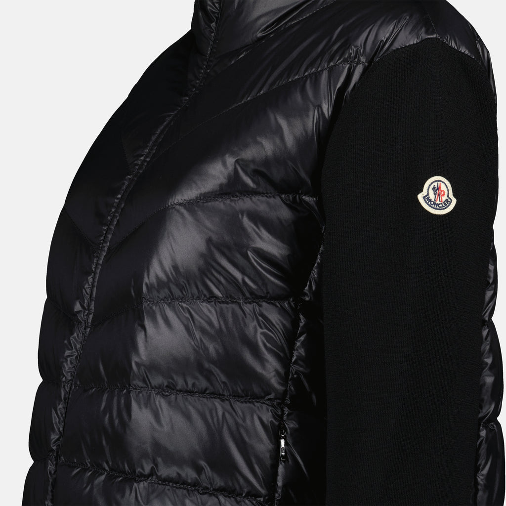 Vestes Veste bi-matière Moncler Noir Femme