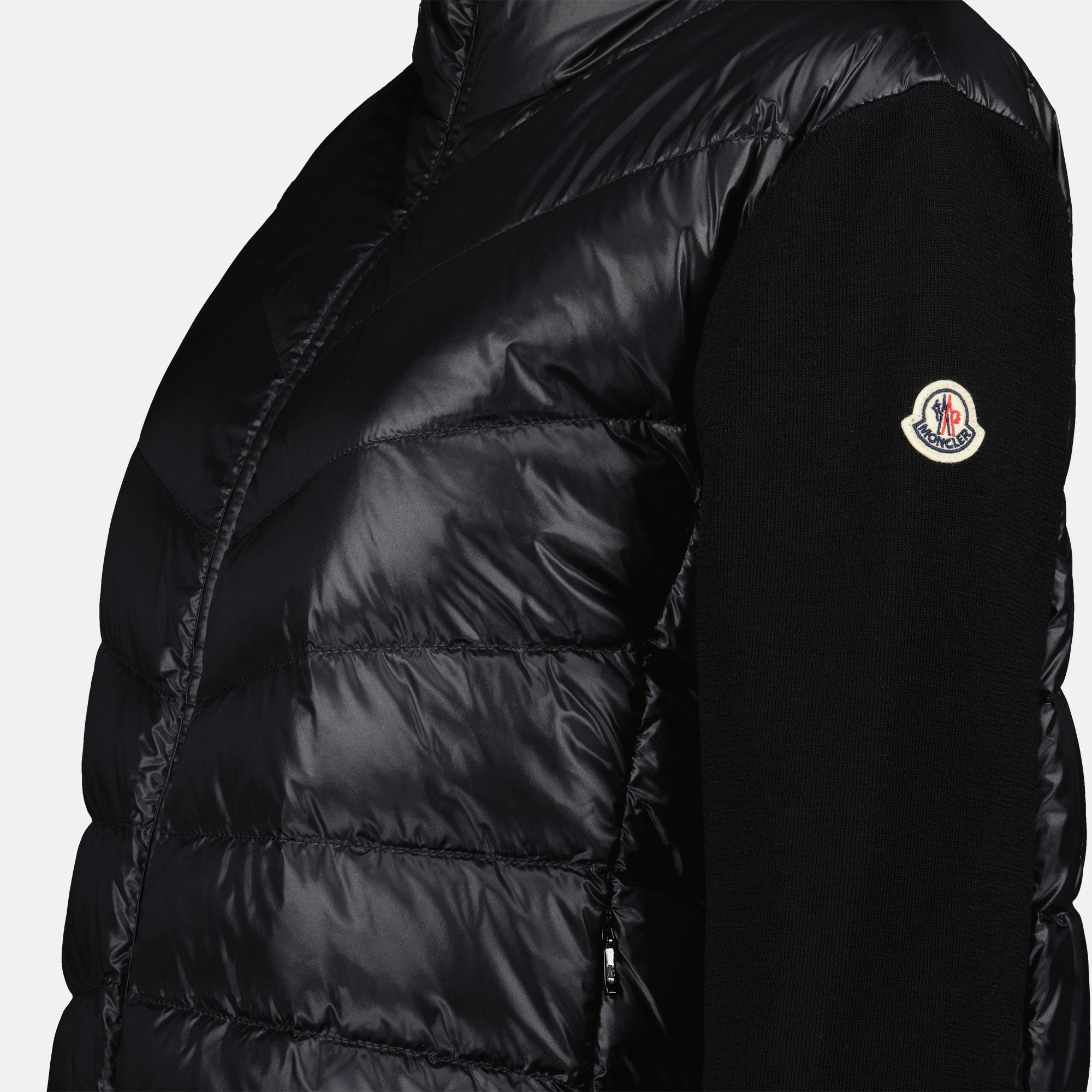 Vestes Veste bi-matière Moncler Noir Femme