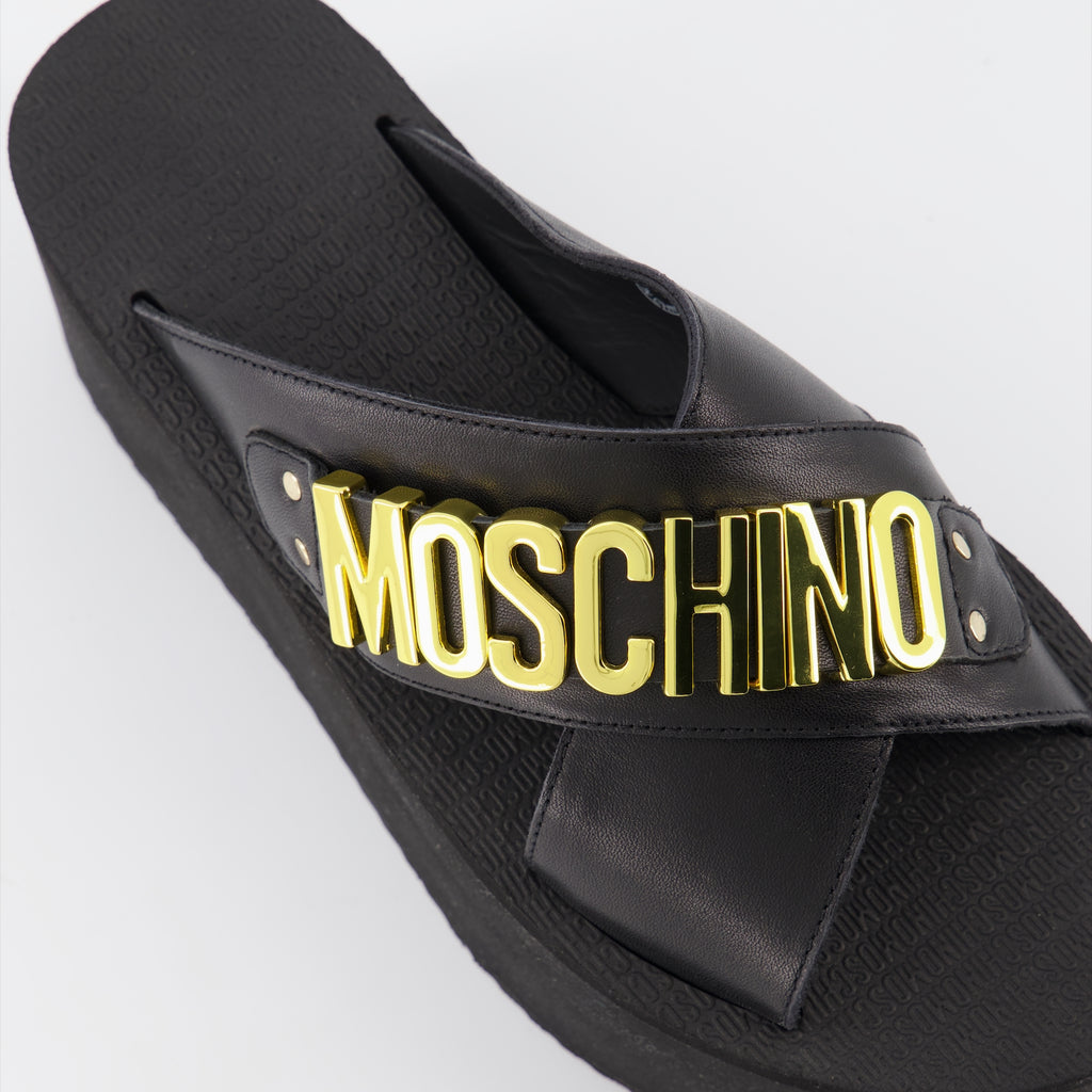 Plateauschuhe MA28118I1G MF0 000 nero Moschino Schwarz Femme