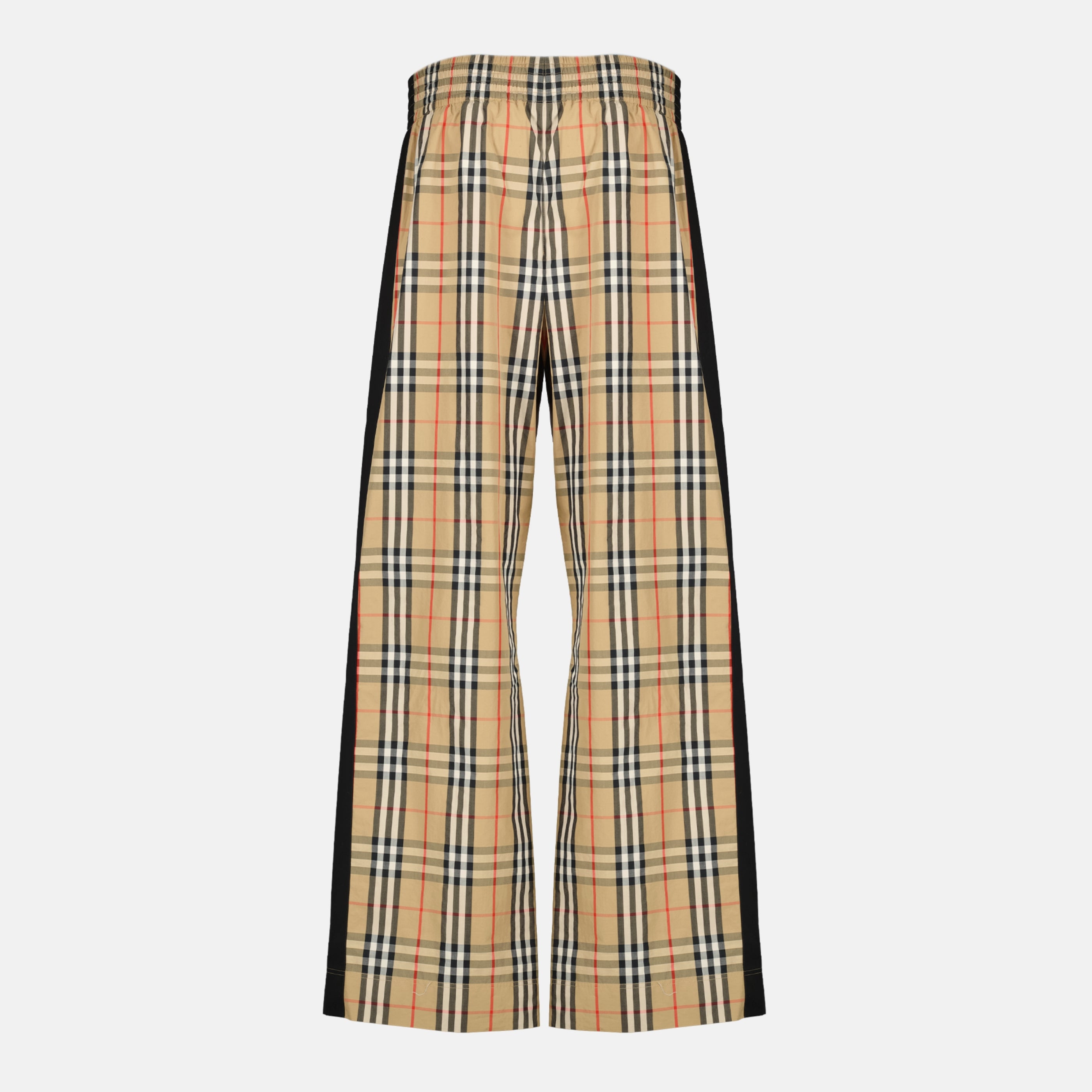 Bild der Burberry Damen Check Baumwollhose - Frühjahr/Sommer 2026 - Rückansicht