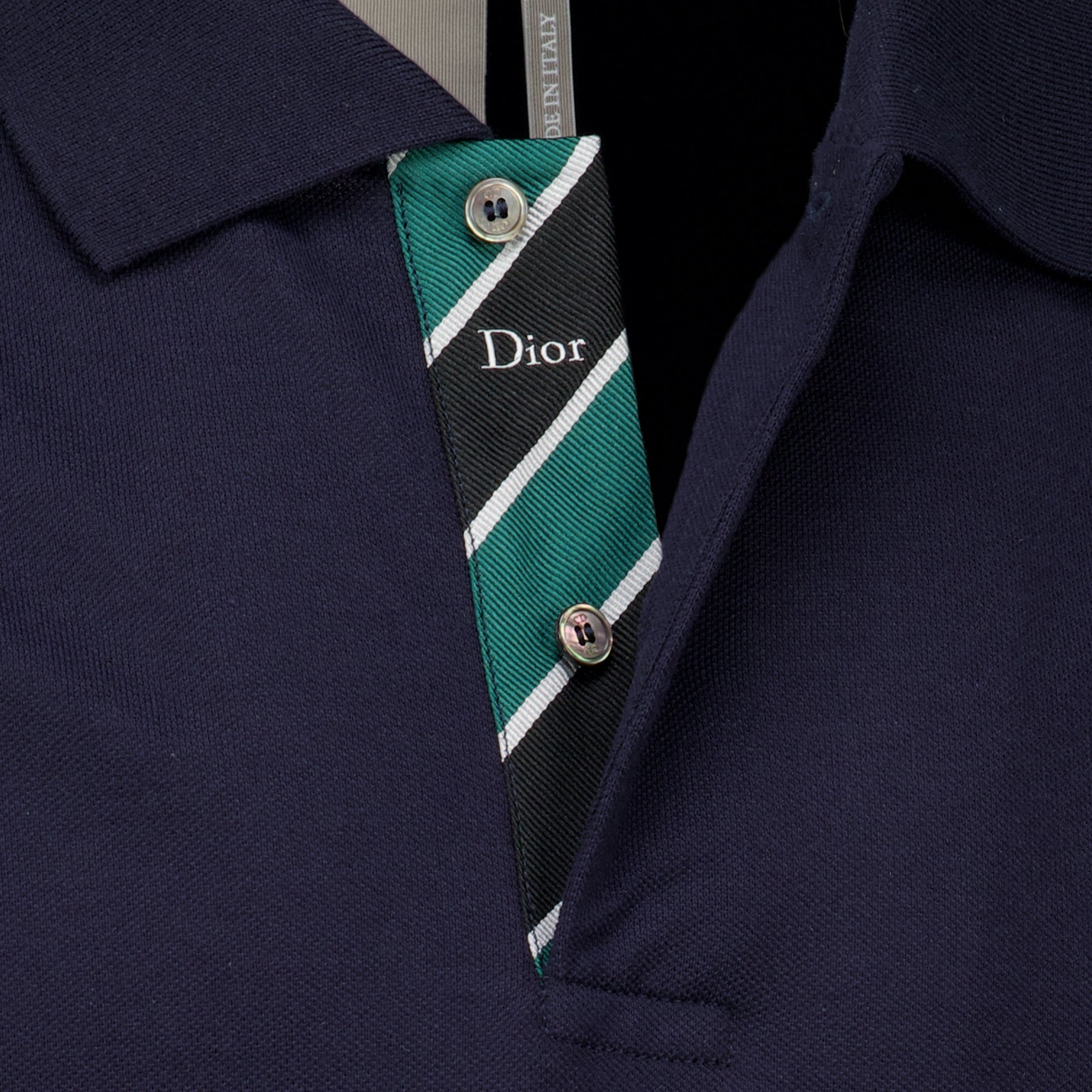 Polos Polo in Cotone Blu Marino Dior Bleu foncé Homme