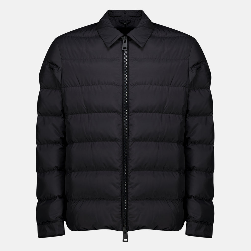 Vestes Malghette Schwarzes Hemd Moncler Noir Homme