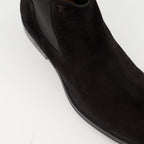 Imagen de las botines de cuero ante de Tod's para hombre - Temporada Otoño-Invierno 2025 - Vista detallada desde arriba