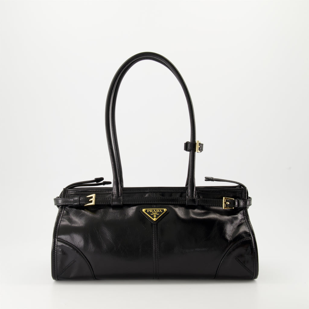 Sacs à main et épaule Sac en cuir Prada Noir Femme