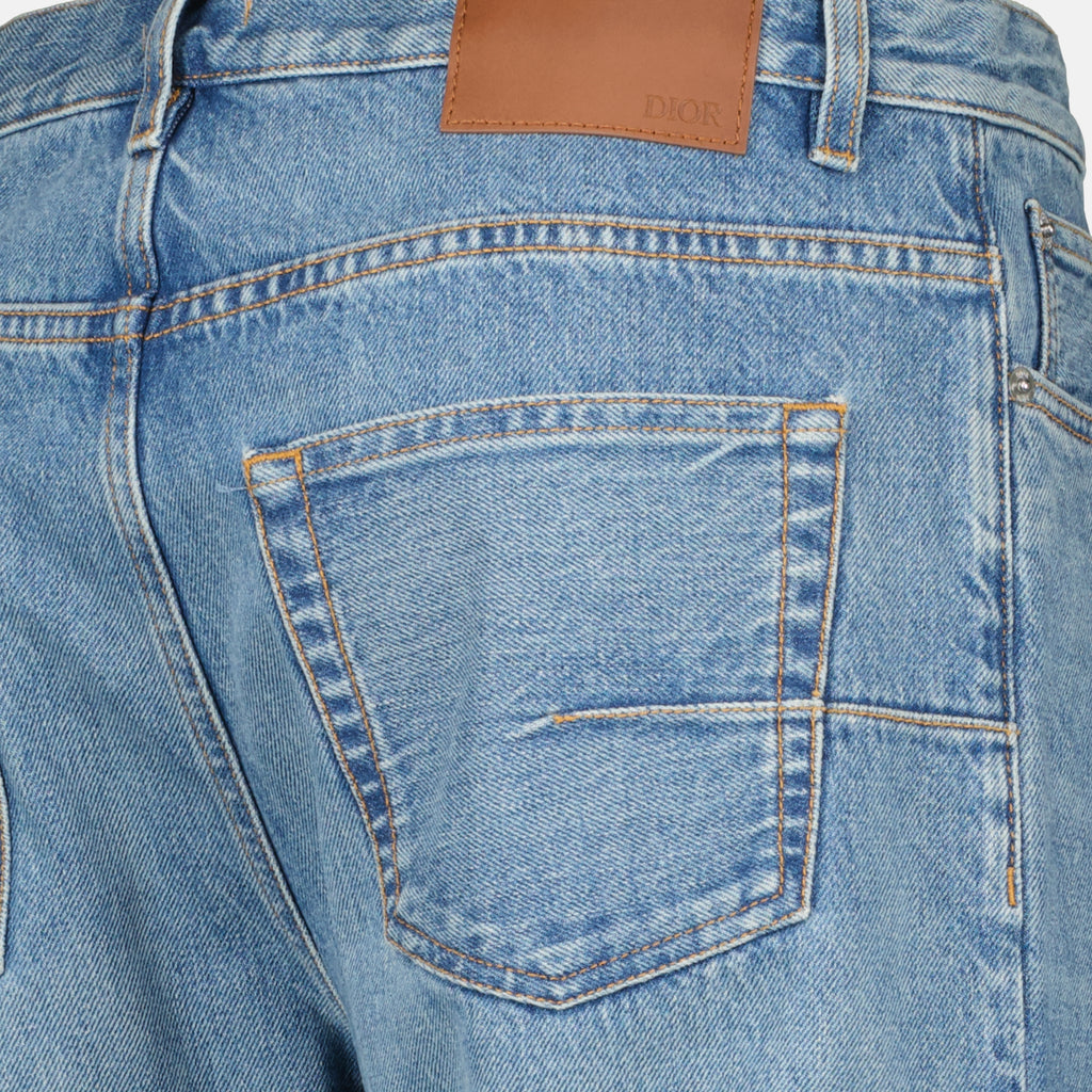 Imagen del jeans Cannage azul de Dior para Hombre - Temporada Primavera-Verano 2026 - Vista Detallada_1