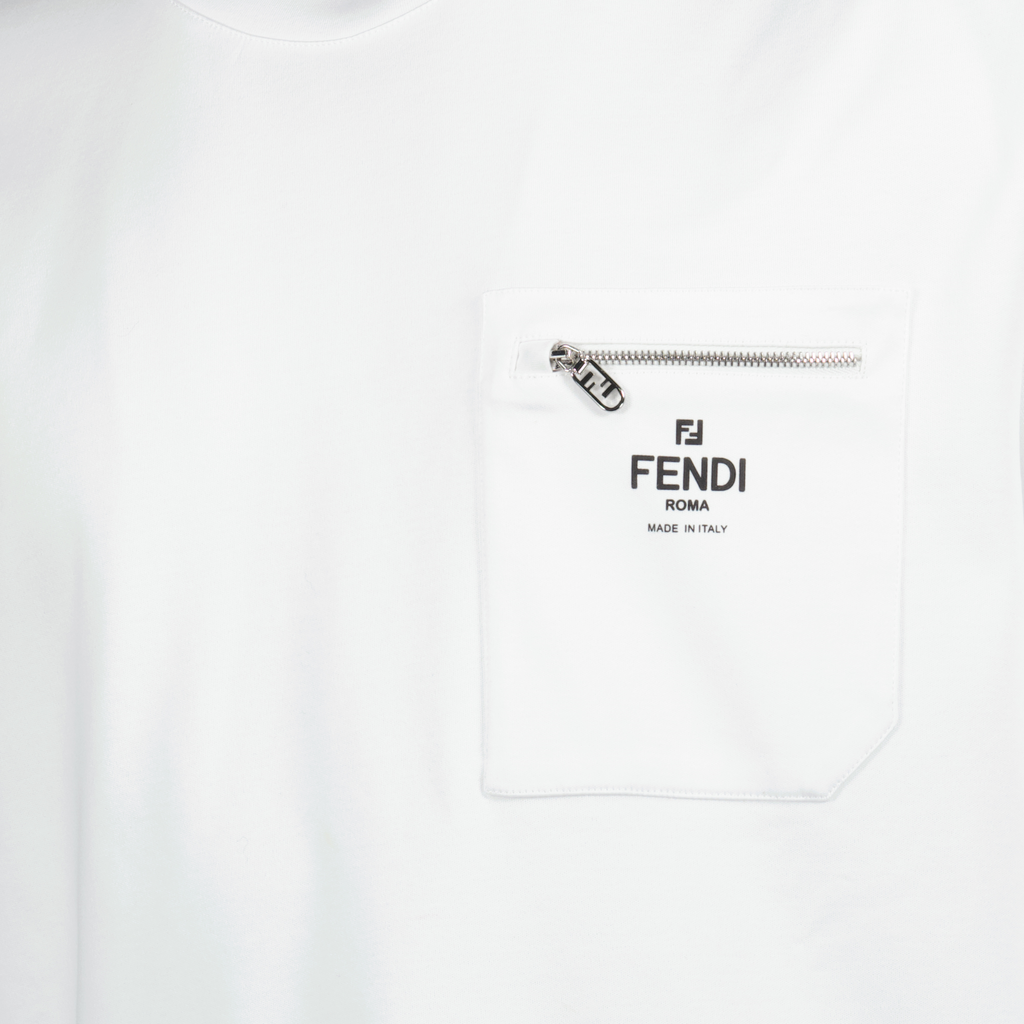 T-shirts T-shirt en coton Fendi Blanc Homme