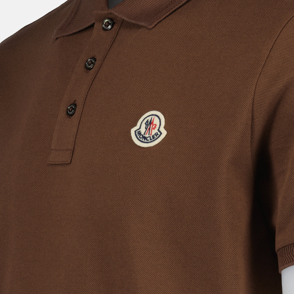 Polo shirts Polo à logo Moncler Brown Homme