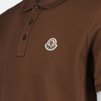 Polo shirts Polo à logo Moncler Brown Homme