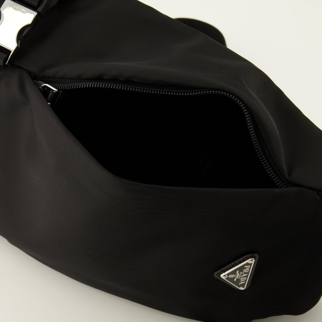 Sacs bandoulière ブラック リナイロン バックパック Prada Noir Homme