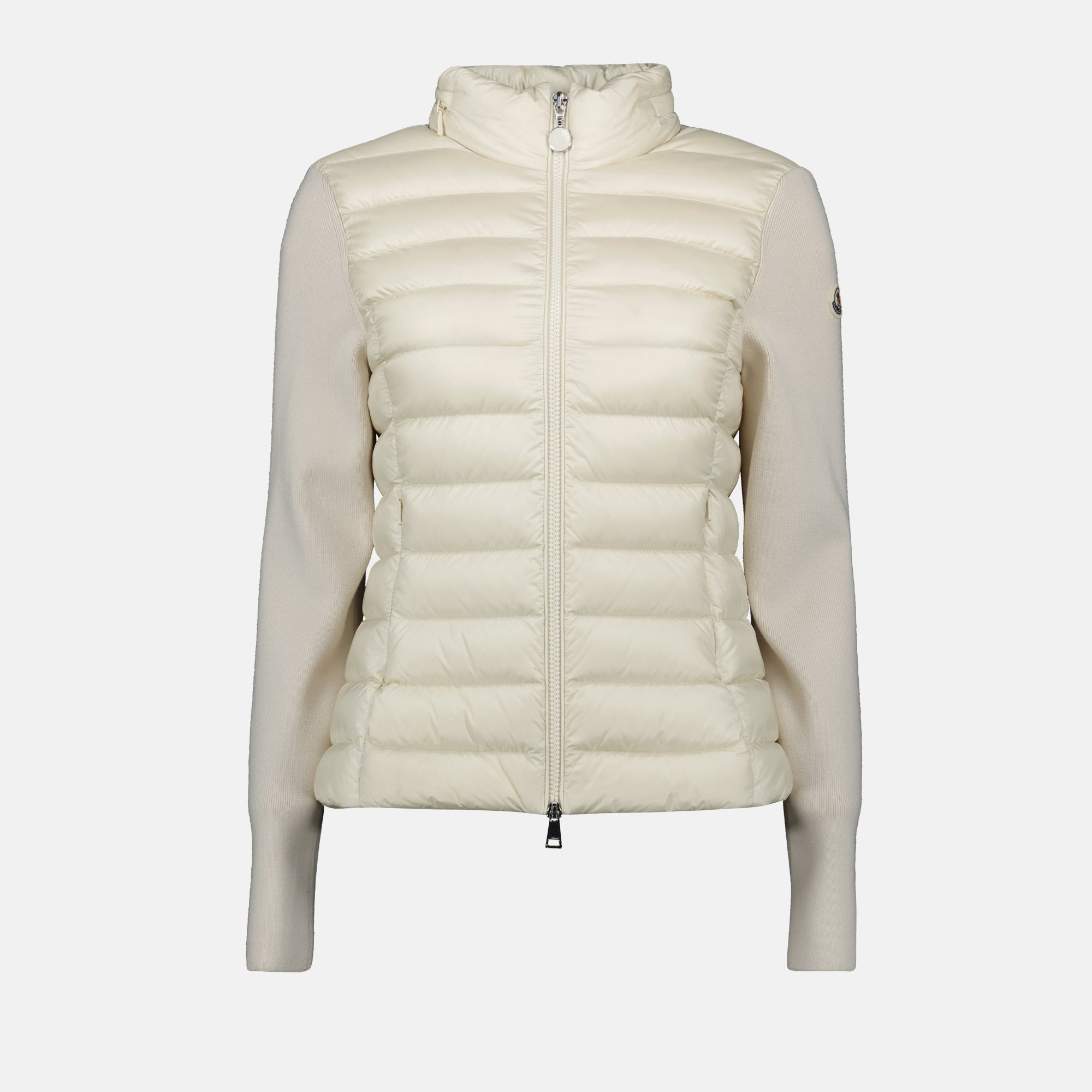 Giacche Giacca in Piuma Bi-Materia Moncler Bianco Femme