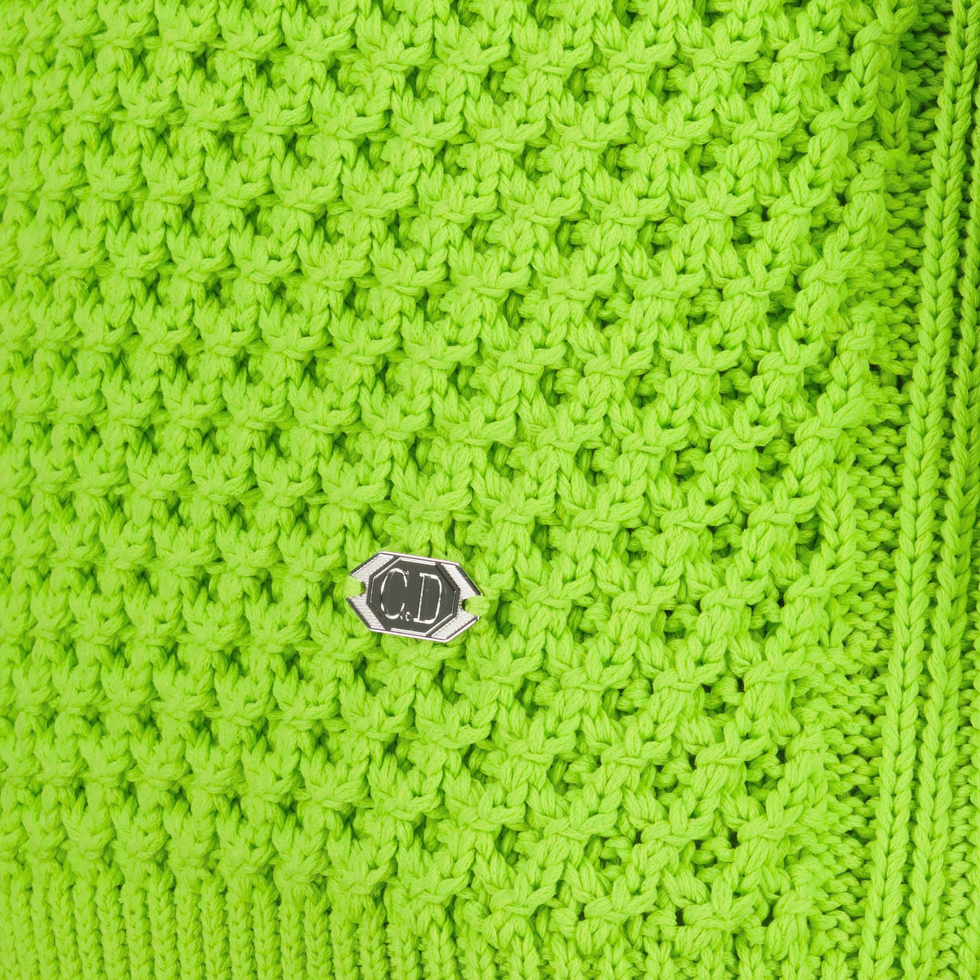 Imagen del suéter verde CD Box de Dior para Hombre - Temporada Primavera-Verano 2026 - Vista Detallada_2
