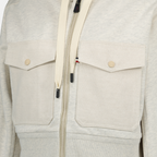 Chaquetas Sudadera de Algodón con Cremallera Moncler Grenoble Gris Femme