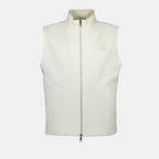 Vestes Gilet sans manches Moncler Blanc Homme