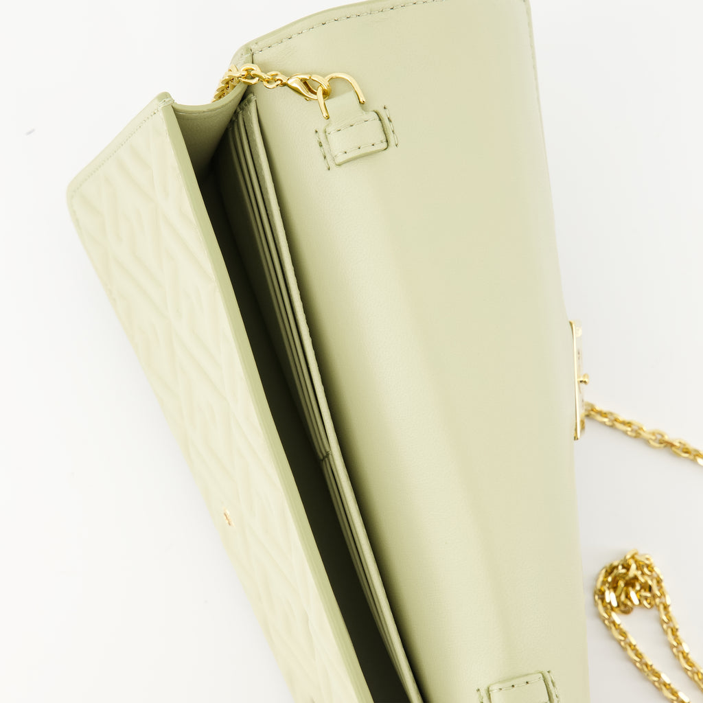 Crossbody bags Baguette Wallet with Chain Fendi Green Femme
