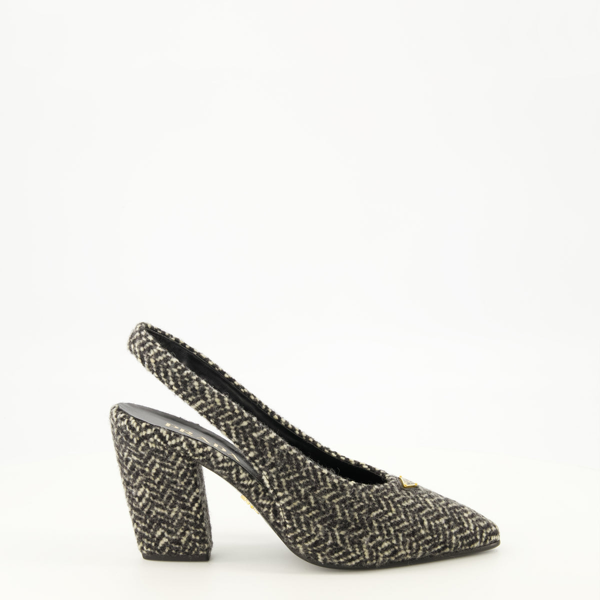 Escarpins シェブロンヒール Prada Gris Femme