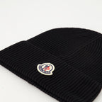 Chapéus, bonés e gorros Gorro de Malha Preto Moncler Preto Homme