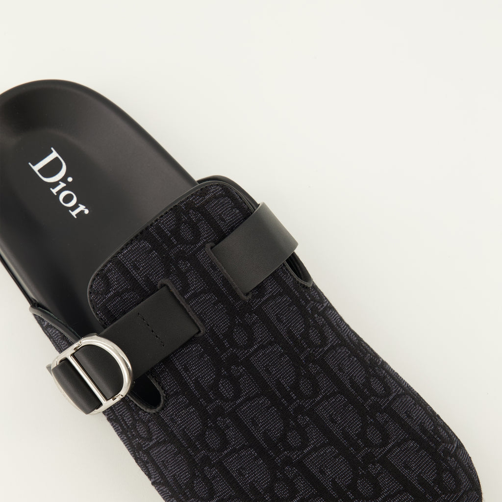 Chaussures ouvertes 디올 아쿠아 블랙 뮬 Dior Noir Homme