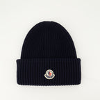 Chapeaux, casquettes et bonnets Bonnet en laine et cachemire Moncler Bleu Homme