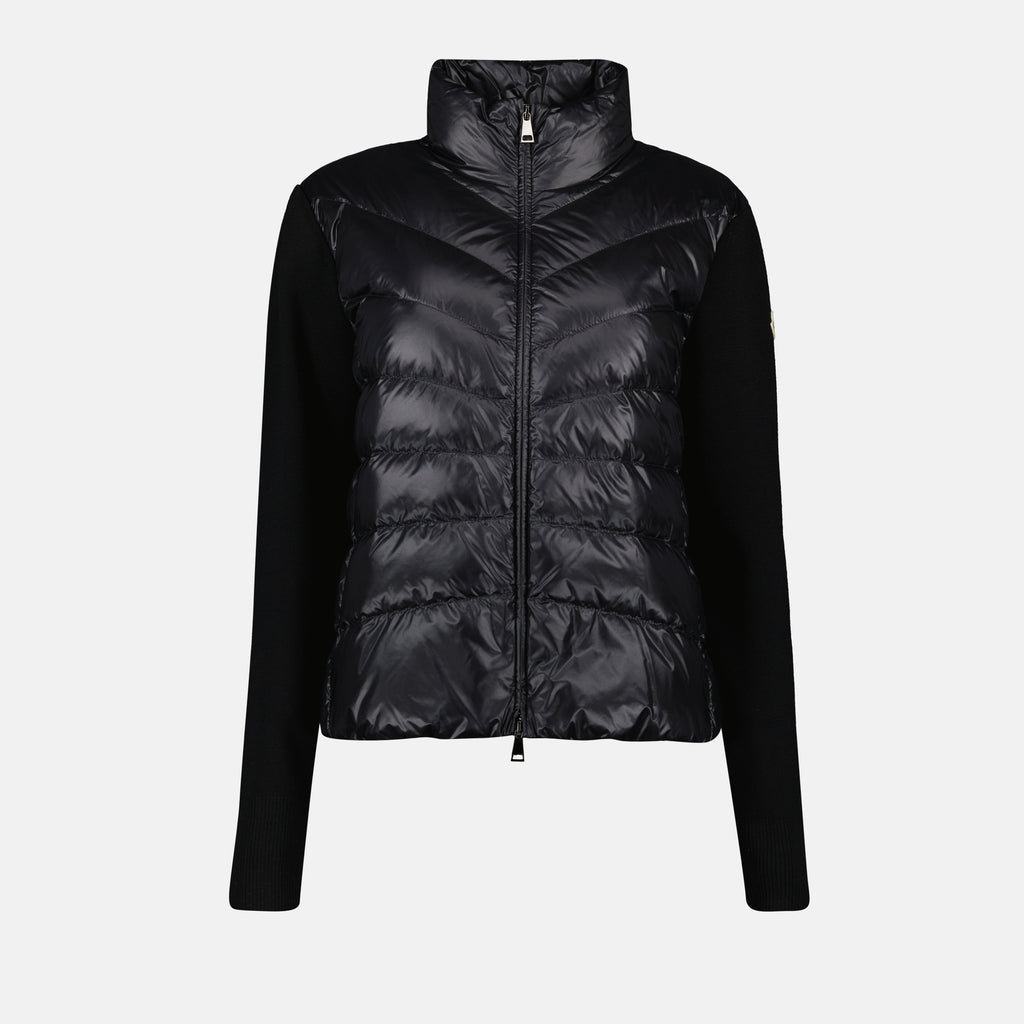 Vestes Veste bi-matière Moncler Noir Femme