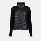 Vestes Veste bi-matière Moncler Noir Femme