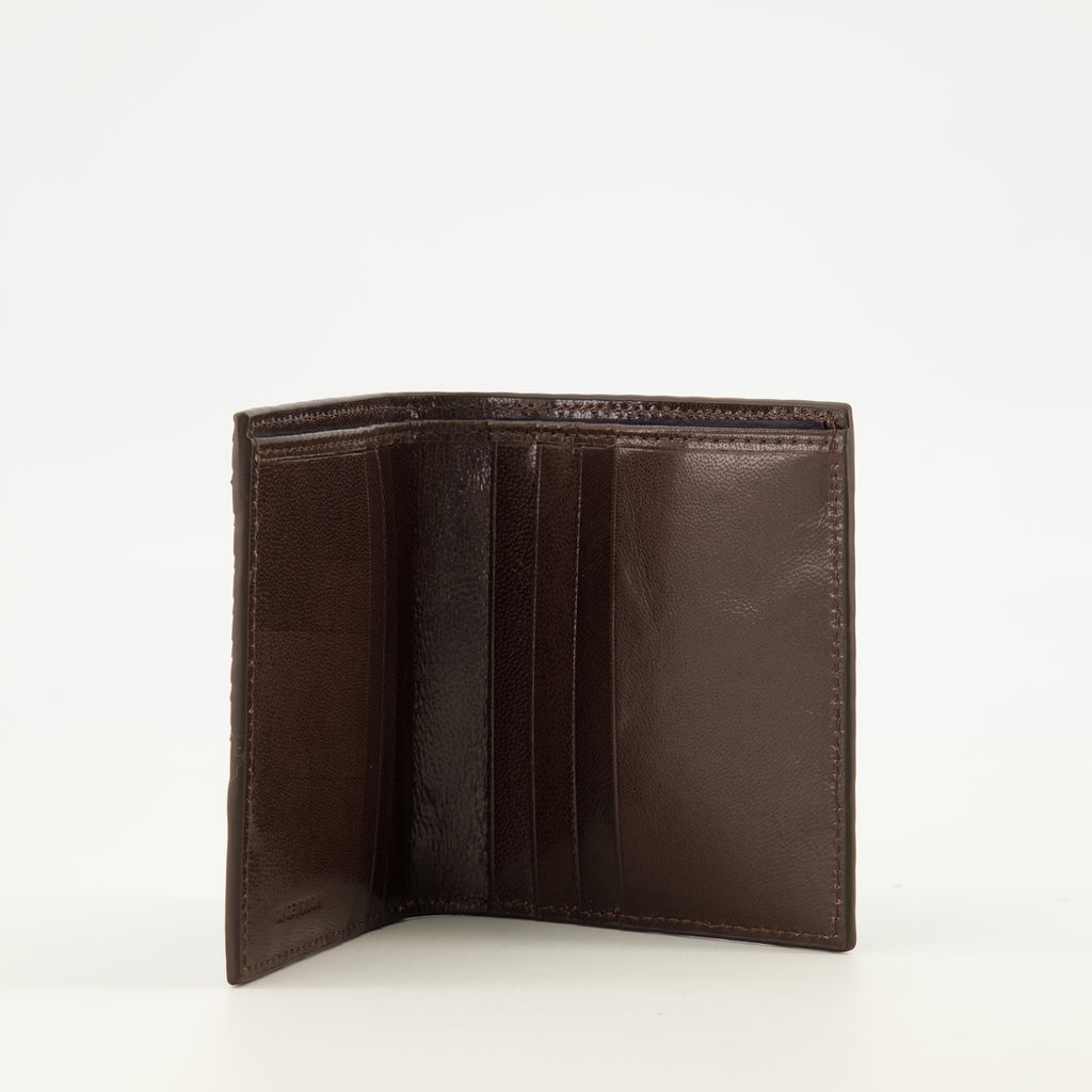 Petite maroquinerie Portefeuilles en cuir marron Prada Marron Homme