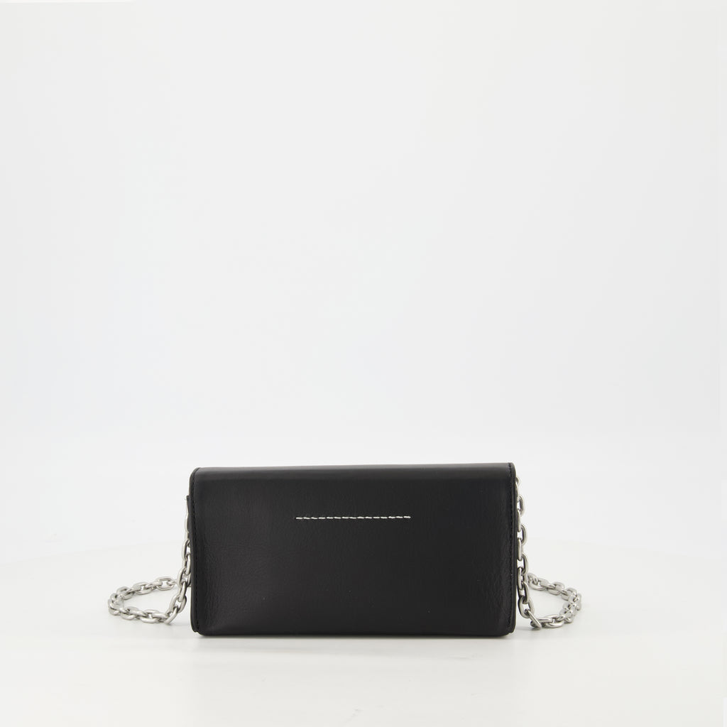 Pochettes Portefeuille à chaîne Mm6 Noir Femme
