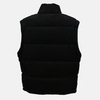 Imagem do casaco de puffer em veludo côtelé preto da marca Prada para Homem - Temporada Outono-Inverno 2025 - Vista Detalhada_2