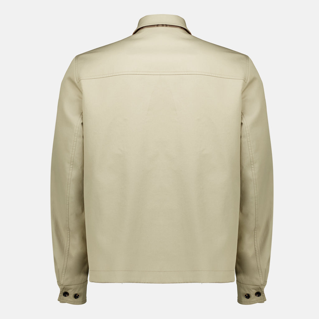 Vestes Veste Harrington réversible Burberry Beige Homme