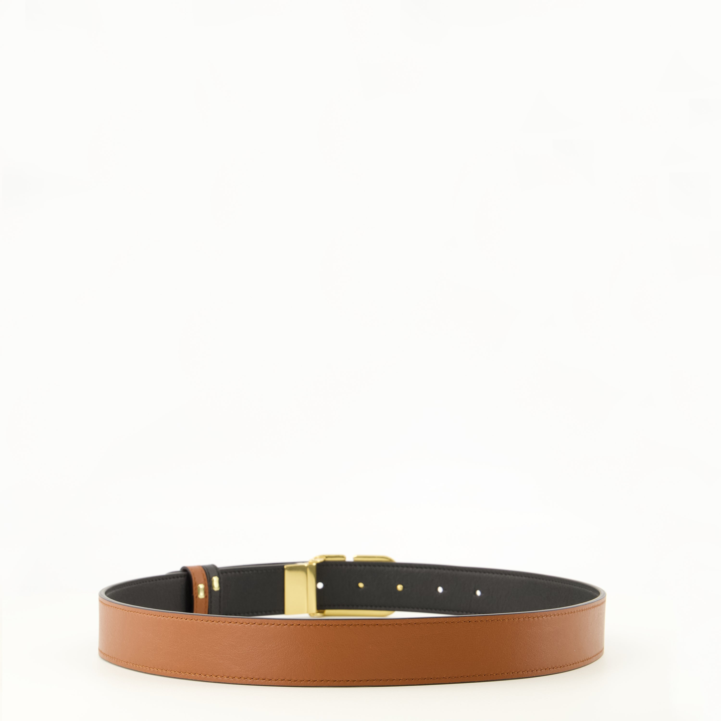 Ceintures リバーシブル VLogo ベルト ブラウン Valentino Garavani Marron Femme
