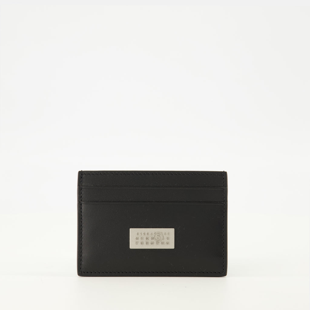 Immagine del porta carte Numeric nero del marchio Mm6 per Unisex - Collezione Primavera-Estate 2026 - Vista Frontale