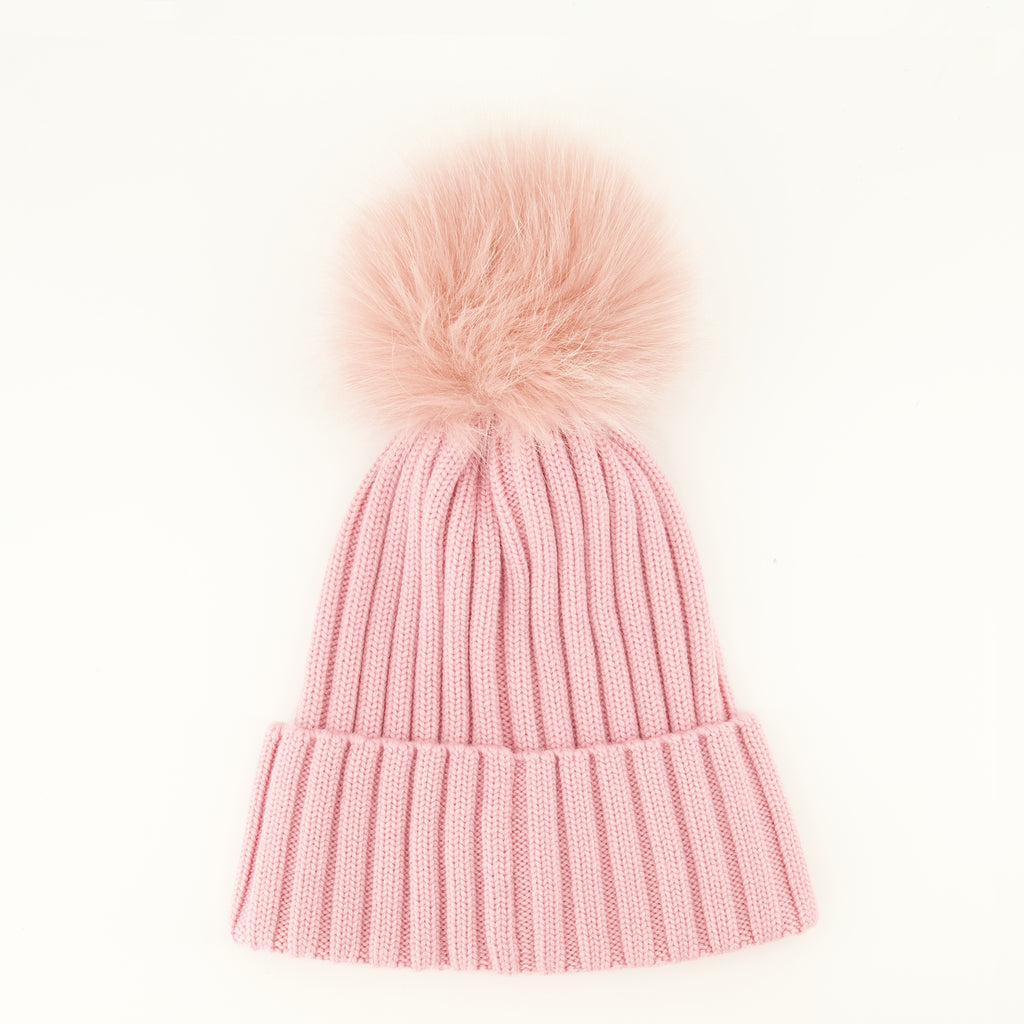 Chapeaux, casquettes et bonnets Gorro de Lã Rosa com Pompon Moncler Rose Femme