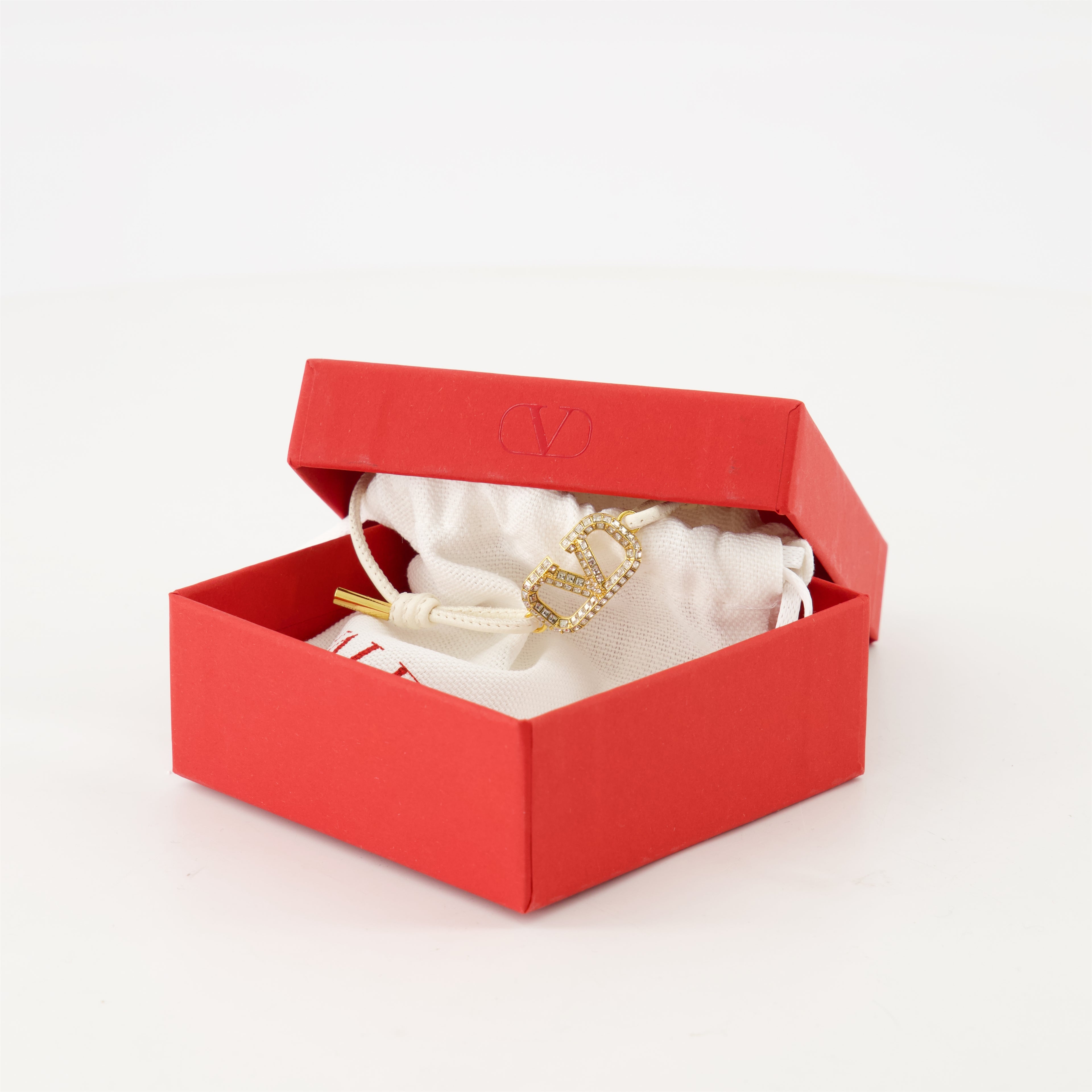 Bijoux Bracelet cordon VLogo Valentino Garavani Doré Femme