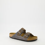Chaussures ouvertes Sandales Arizona Birkenstock Marron Homme