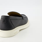 Zapatos de vestir Mocasines de Cuero Versace Negro Homme