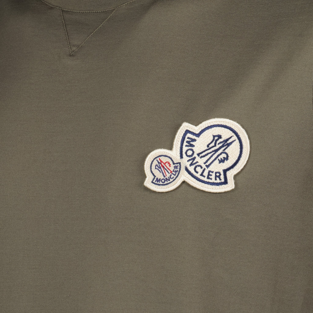 T-shirts Double Logo T-Shirt Moncler Khaki Homme