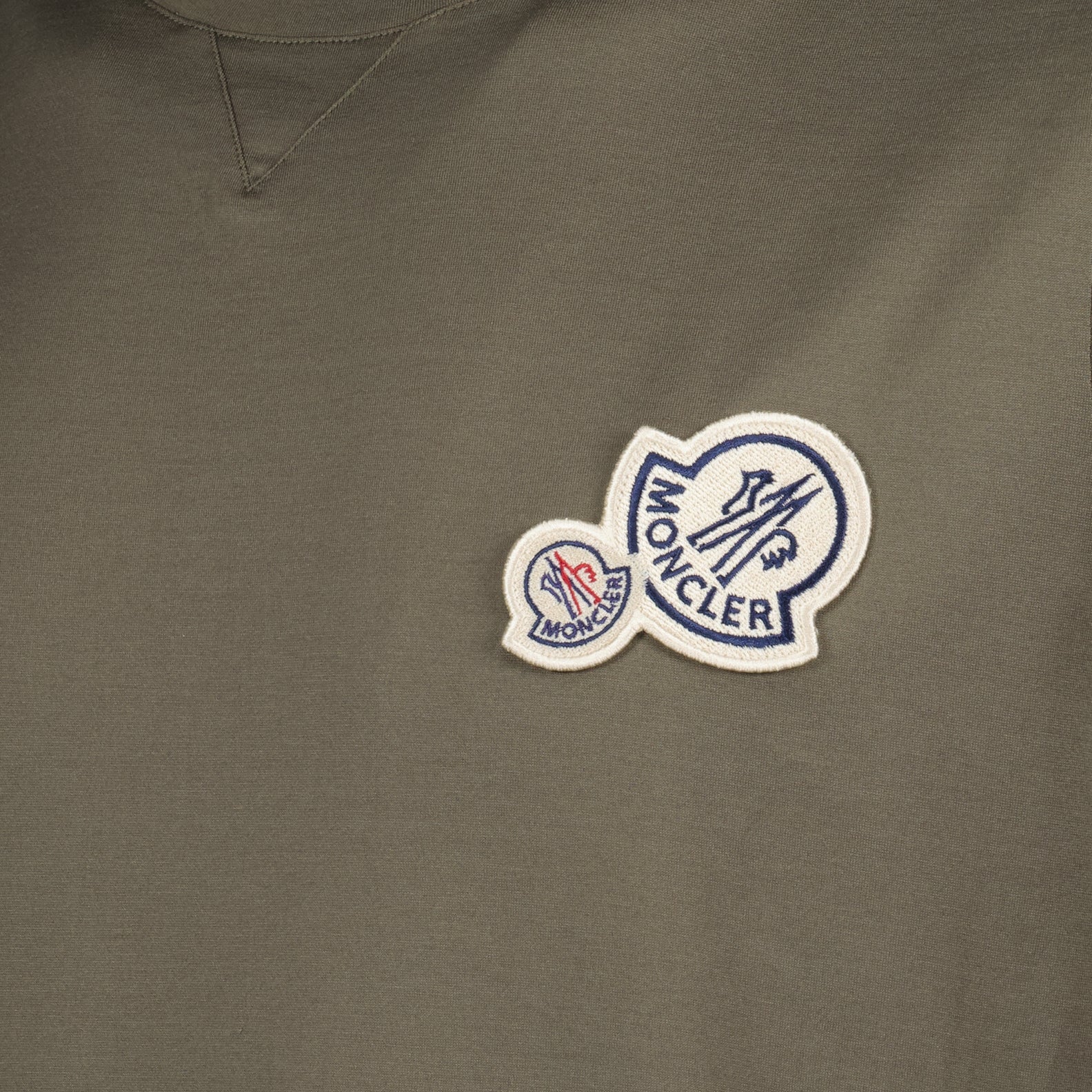 T-shirts Double Logo T-Shirt Moncler Khaki Homme