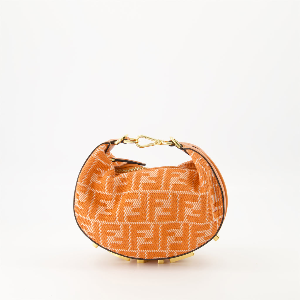Handbags and shoulder bags Fendigraphy Mini Bag Fendi Orange Femme