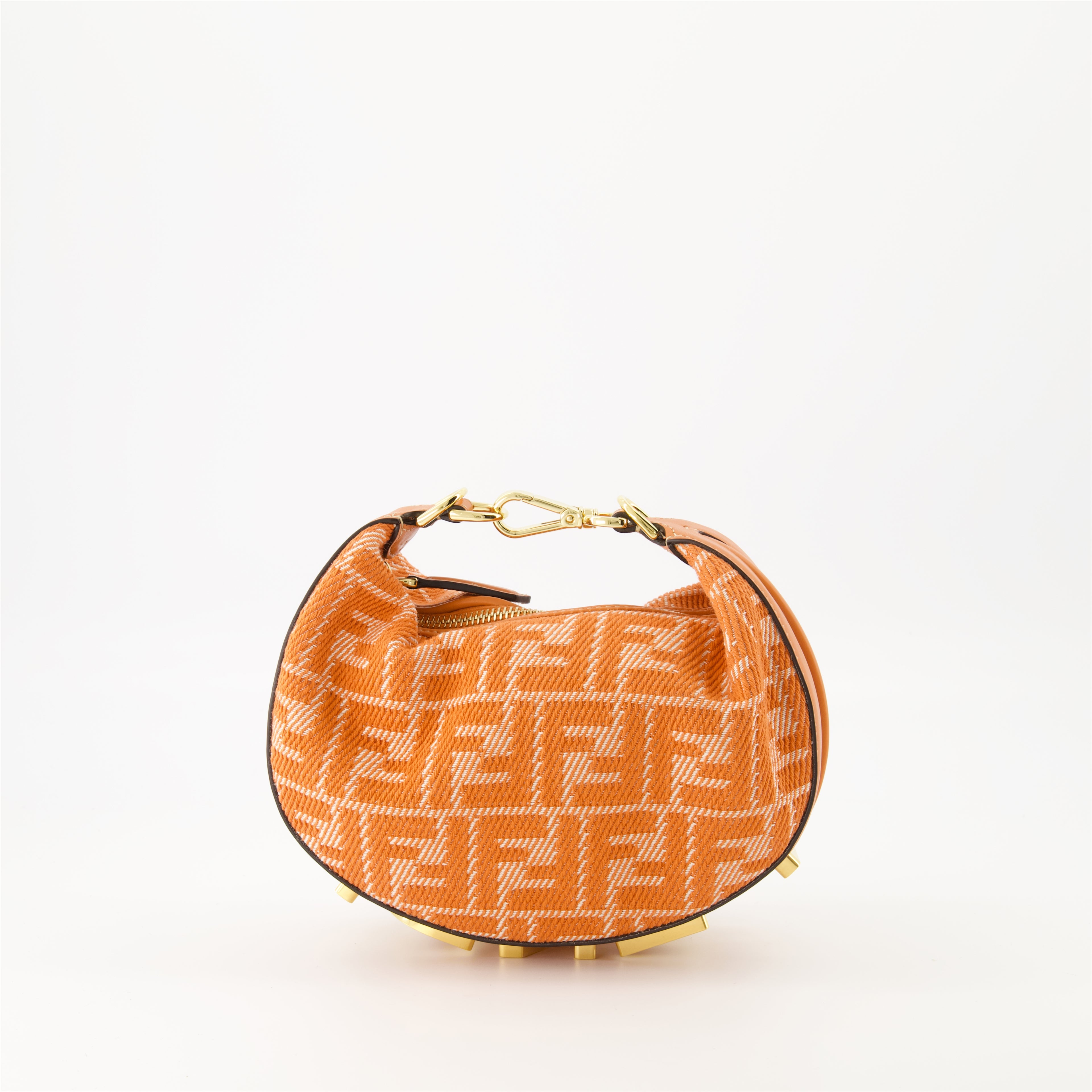 Handbags and shoulder bags Fendigraphy Mini Bag Fendi Orange Femme
