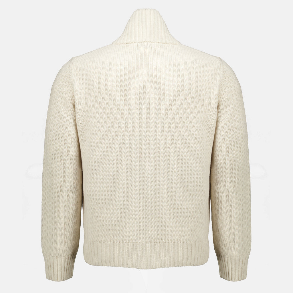 Maille Beige Wollcardigan Moncler Beige Homme