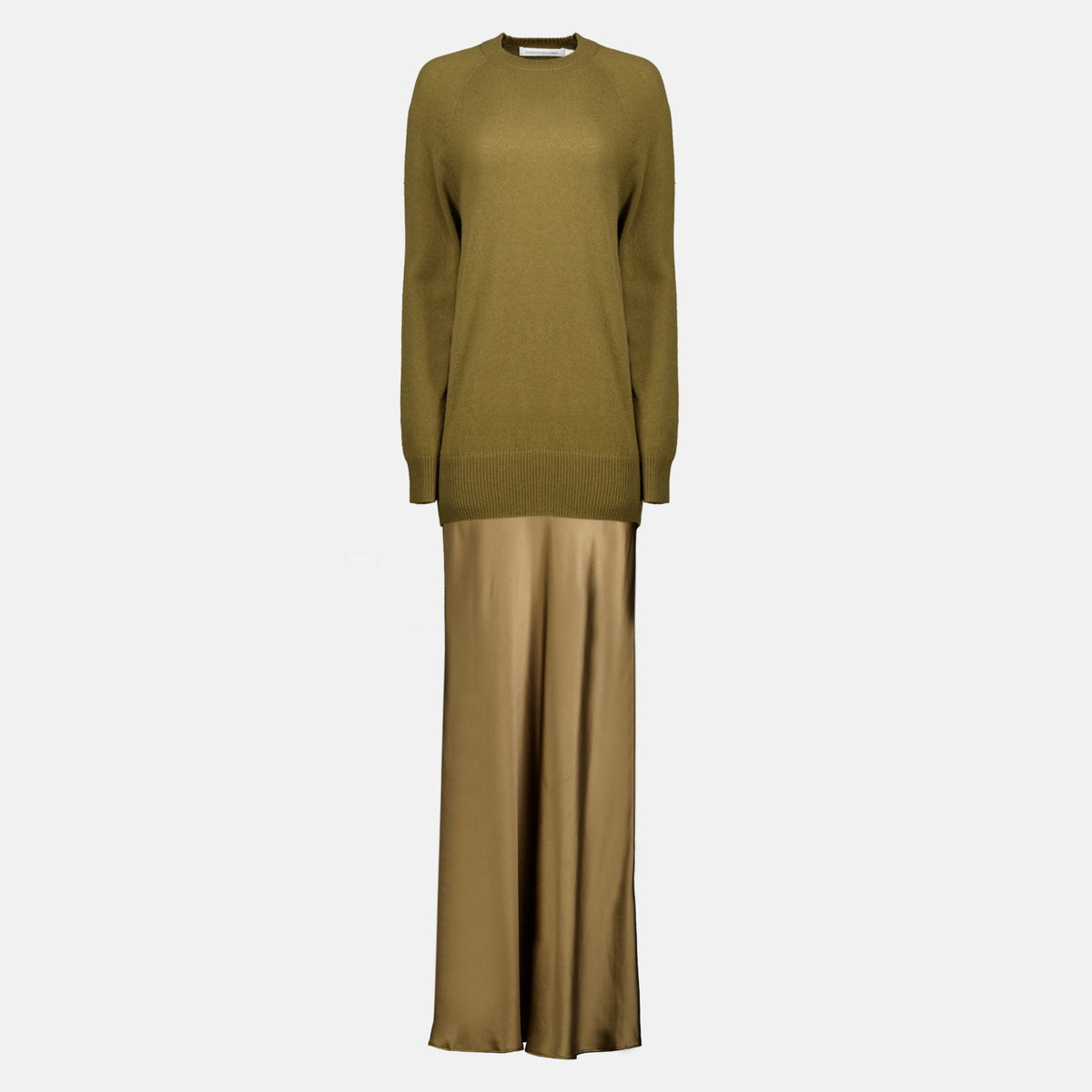 Robes Monument Long Dress Christopher Esber Kaki Femme