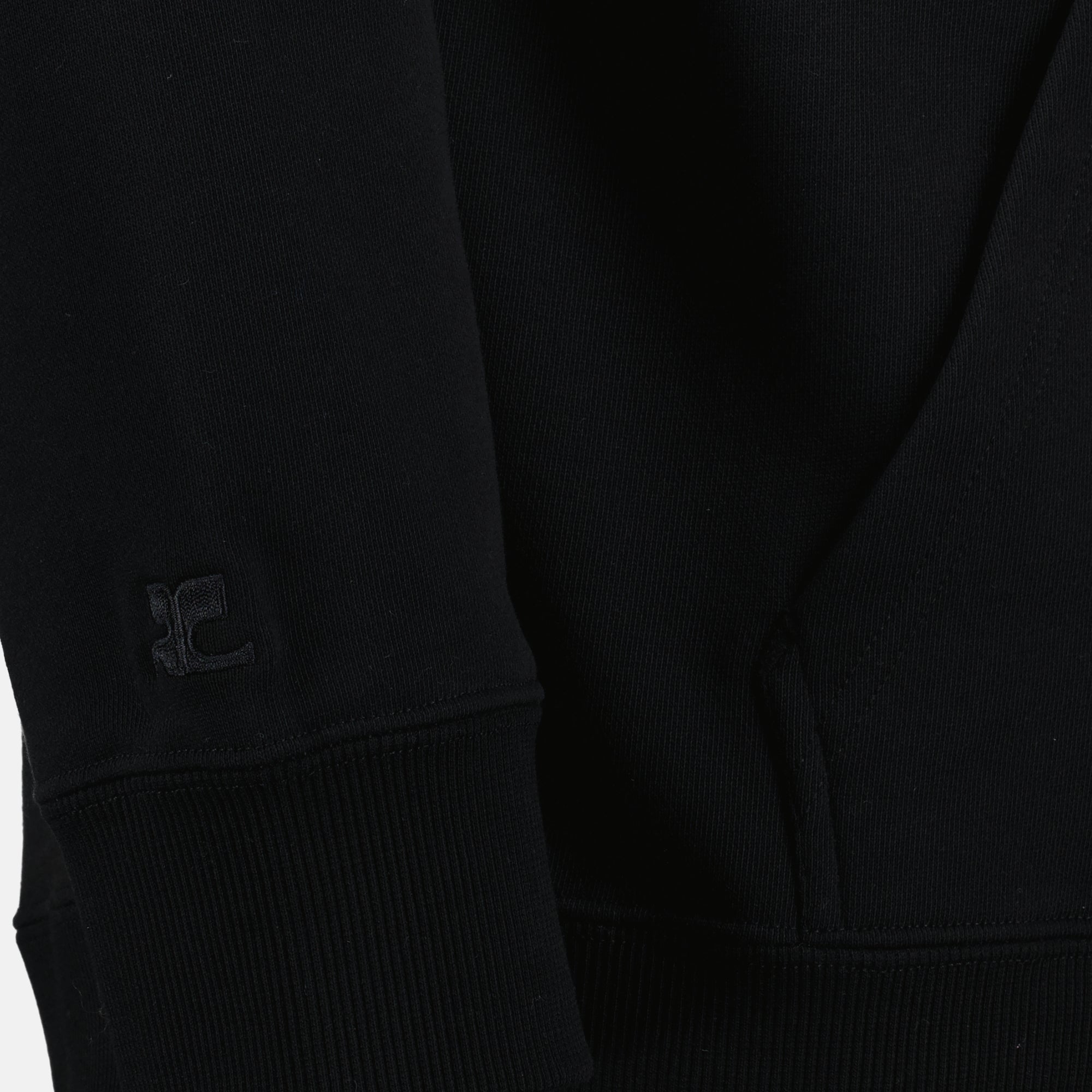 Image of the Courrèges Men's Hoodie - Autumn-Winter 2025 - Detailed View 2
