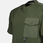 T-shirts T-shirt avec poche Moncler Grenoble Kaki Homme