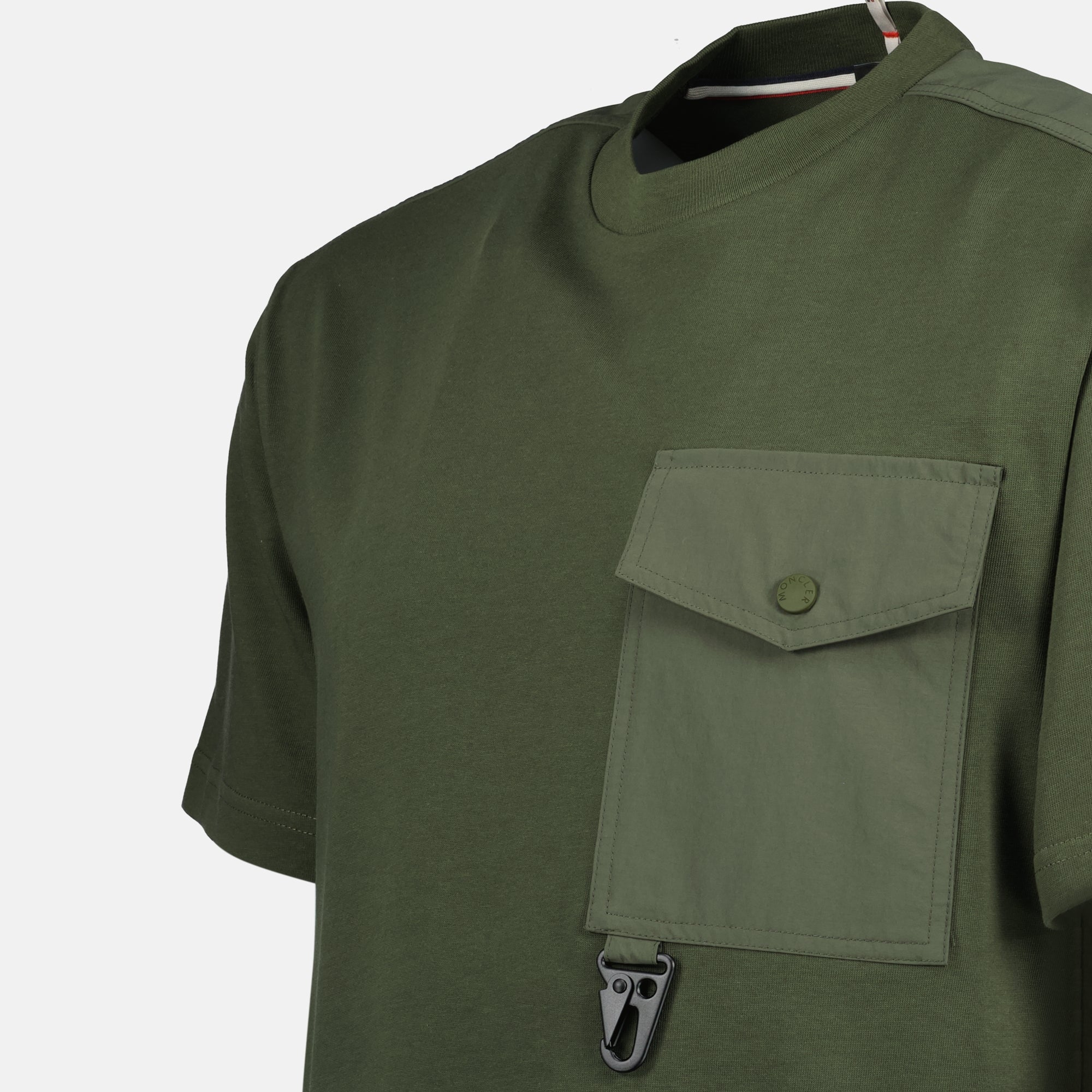 T-shirts T-shirt avec poche Moncler Grenoble Kaki Homme