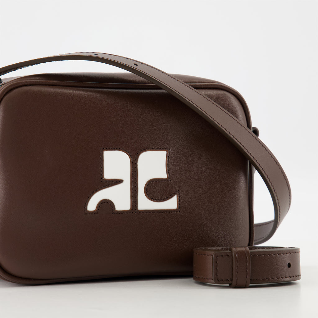 Crossbody bags Sac camera Réédition Courrèges Brown Unisex