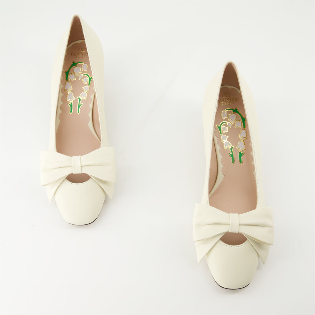 Scarpe con tacco Bowow Pumps Valentino Garavani Bianco Femme