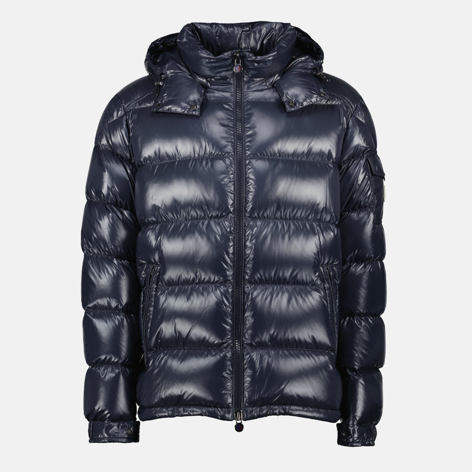 Image de l'article Doudoune Maya bleu marine de la marque Moncler pour Homme - Saison Automne-Hiver 2025 - Vue de Face