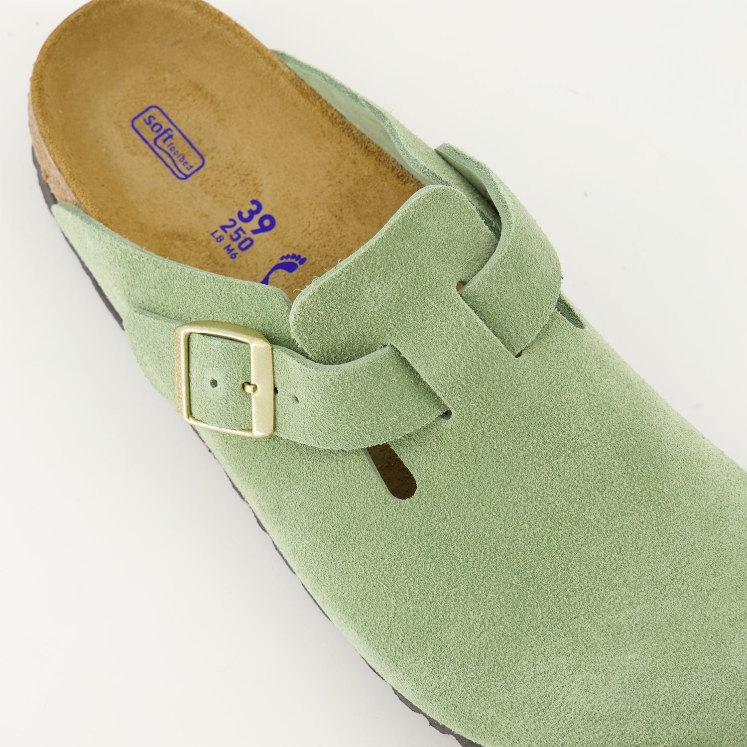 Chaussures ouvertes Mules Boston Birkenstock Vert Femme