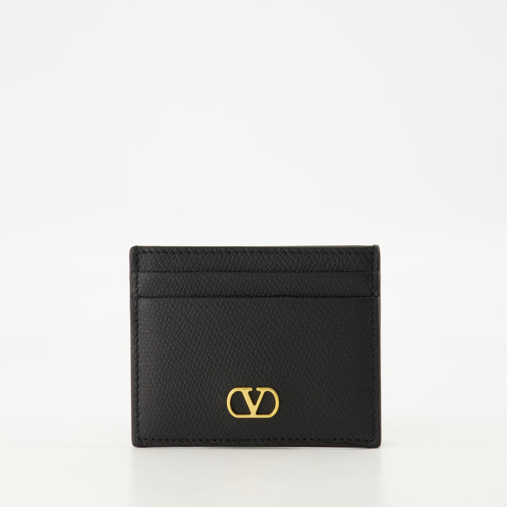 Petite maroquinerie Porte-cartes VLogo Valentino Garavani Noir Femme